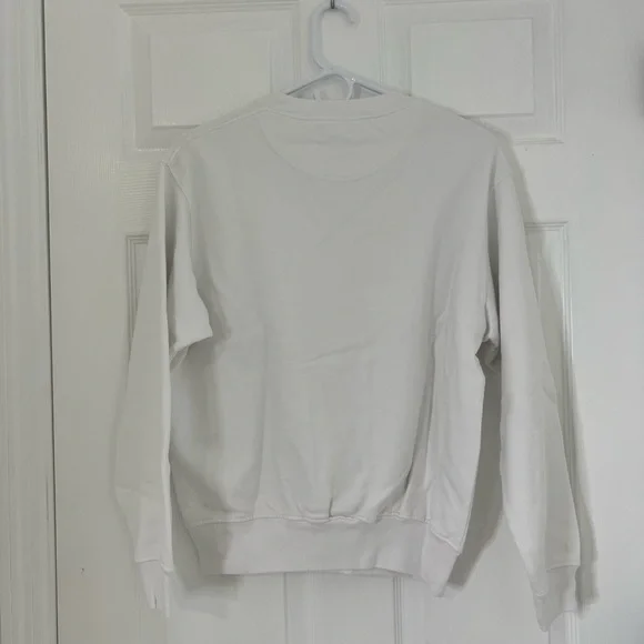 ANINE BING Ramona Sweatshirt AB x TO B White Pullover - Picture 14 of 14
